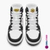 Brawl Stars High-Top Kids/Youth Sneakers | Black and White Leather Print Shoes by Cool Kiddo Cool Kiddo 44