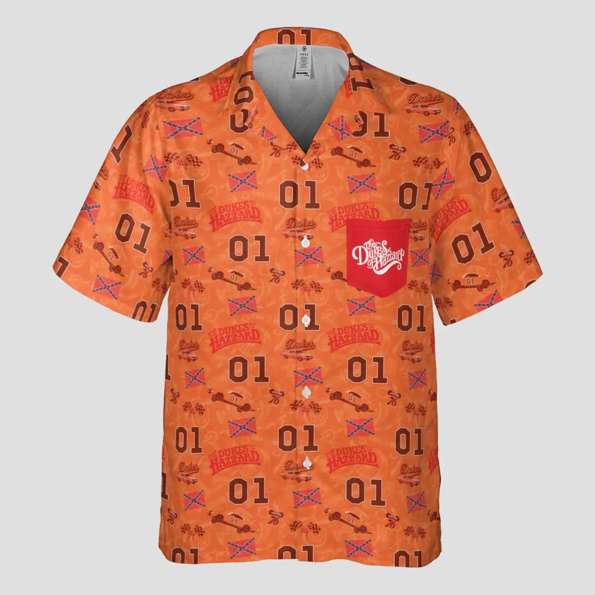 The Dukes of Hazzard 80’s TV Show Pocket Hawaiian Shirt | All Over Print Adult Shirt Cool Kiddo 10