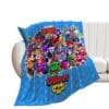 Personalized BRAWL STARS blanket for kids. Soft and comfortable material: Made of anti-pilling flannel material. Cool Kiddo