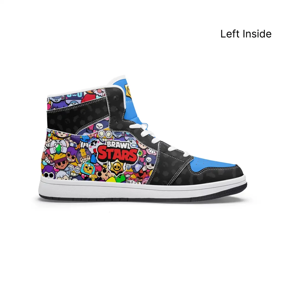 Custom Brawl Stars Videogame High-Top Leather Shoes | Adult/Youth Casual Sneakers | Optional Personalization Cool Kiddo 14