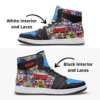 Custom Brawl Stars Videogame High-Top Leather Shoes | Adult/Youth Casual Sneakers | Optional Personalization Cool Kiddo 40