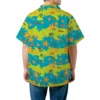 Scooby Doo Button Up Pocket Shirt. Mystery Machine Characters Gift for Fans Cool Kiddo 24