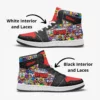 Custom Brawl Stars Videogame Black and Red High-Top Leather Shoes | Adult/Youth Casual Sneakers Cool Kiddo 34