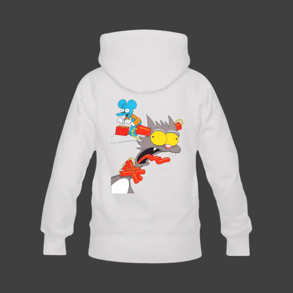 Itchy And Scratchy Show Unisex Pullover Hoodie | The Simpsons | Heavy Cotton Fabric Cool Kiddo 20