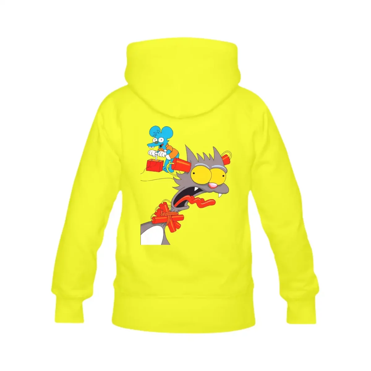 Itchy And Scratchy Show Unisex Pullover Hoodie | The Simpsons | Heavy Cotton Fabric Cool Kiddo 10