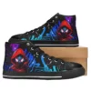 Miles Morales Spider Verse Movie Inspired High-Top Shoes Kids/Youth – Black Spiderman Sneakers Cool Kiddo