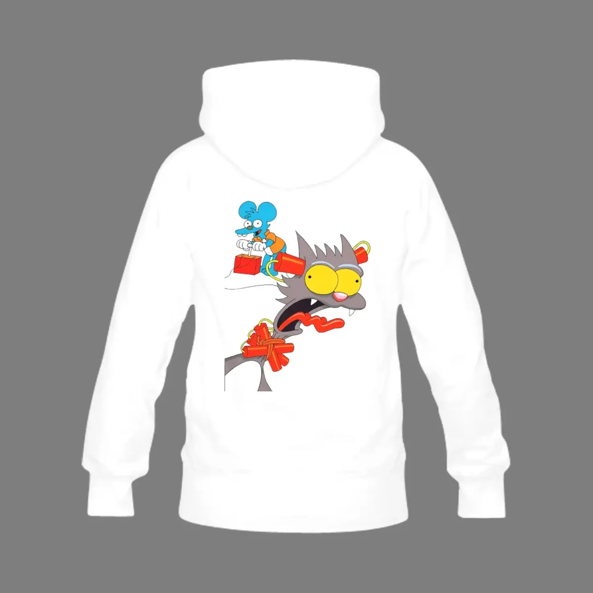 Itchy And Scratchy Show Unisex Pullover Hoodie | The Simpsons | Heavy Cotton Fabric Cool Kiddo 16