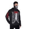 Custom Skeleton Graphic Slipknot Men’s Pullover Death Metal Black Hoodie with Mask Cool Kiddo 22