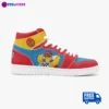 Custom Duff Man Character. High-Top Leather Duff Beer Sneakers. Rare Simpsons Shoes Cool Kiddo 28