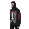 Custom Skeleton Graphic Slipknot Men’s Pullover Death Metal Black Hoodie with Mask Cool Kiddo 24