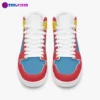 Custom Duff Man Character. High-Top Leather Duff Beer Sneakers. Rare Simpsons Shoes Cool Kiddo 32