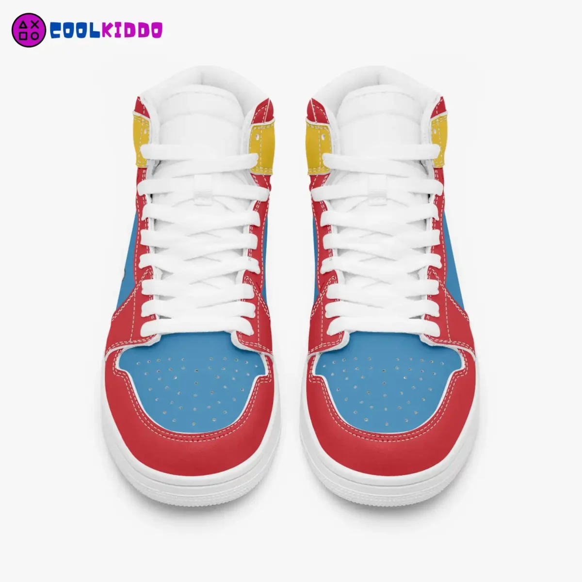 Custom Duff Man Character. High-Top Leather Duff Beer Sneakers. Rare Simpsons Shoes Cool Kiddo 16