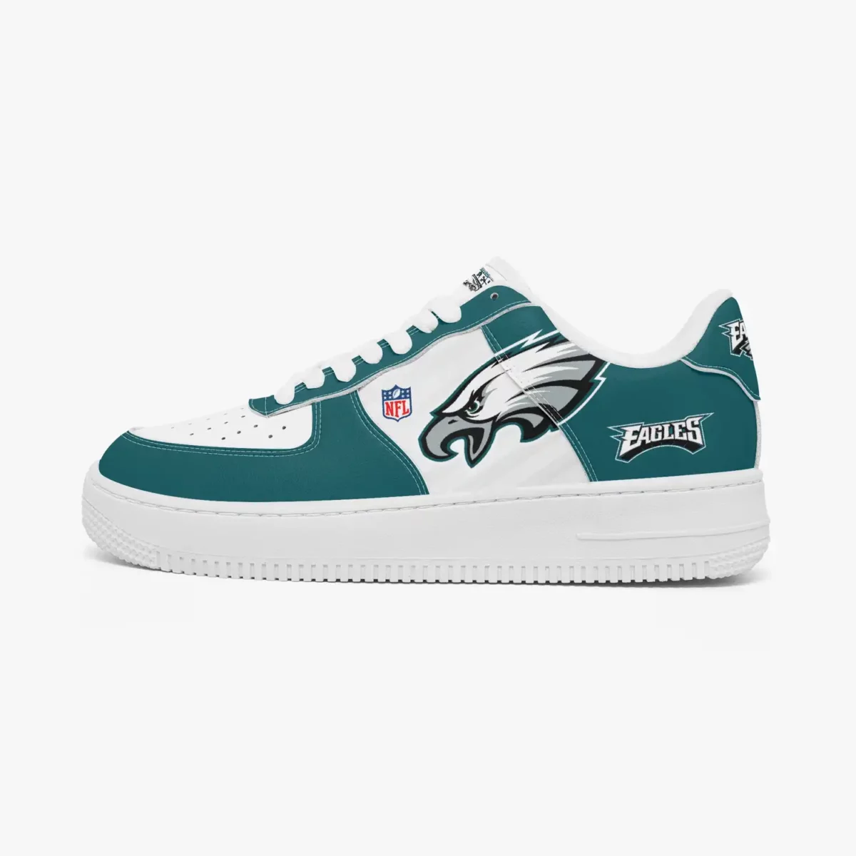 Custom Philadelphia Eagles AF1 Low-Top Leather Sneakers | NFL Football Inspired Graphic Shoes Cool Kiddo 10