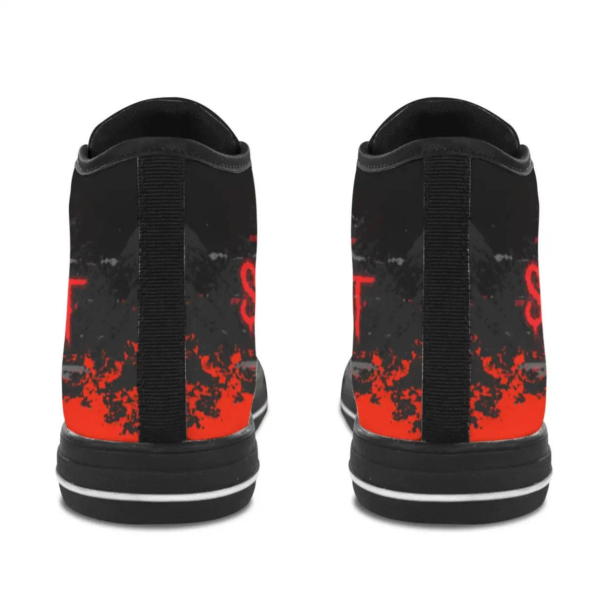 Custom Slipknot Canvas High-Top Shoes | Black Metal Graphic Sneakers for Fans Cool Kiddo 12