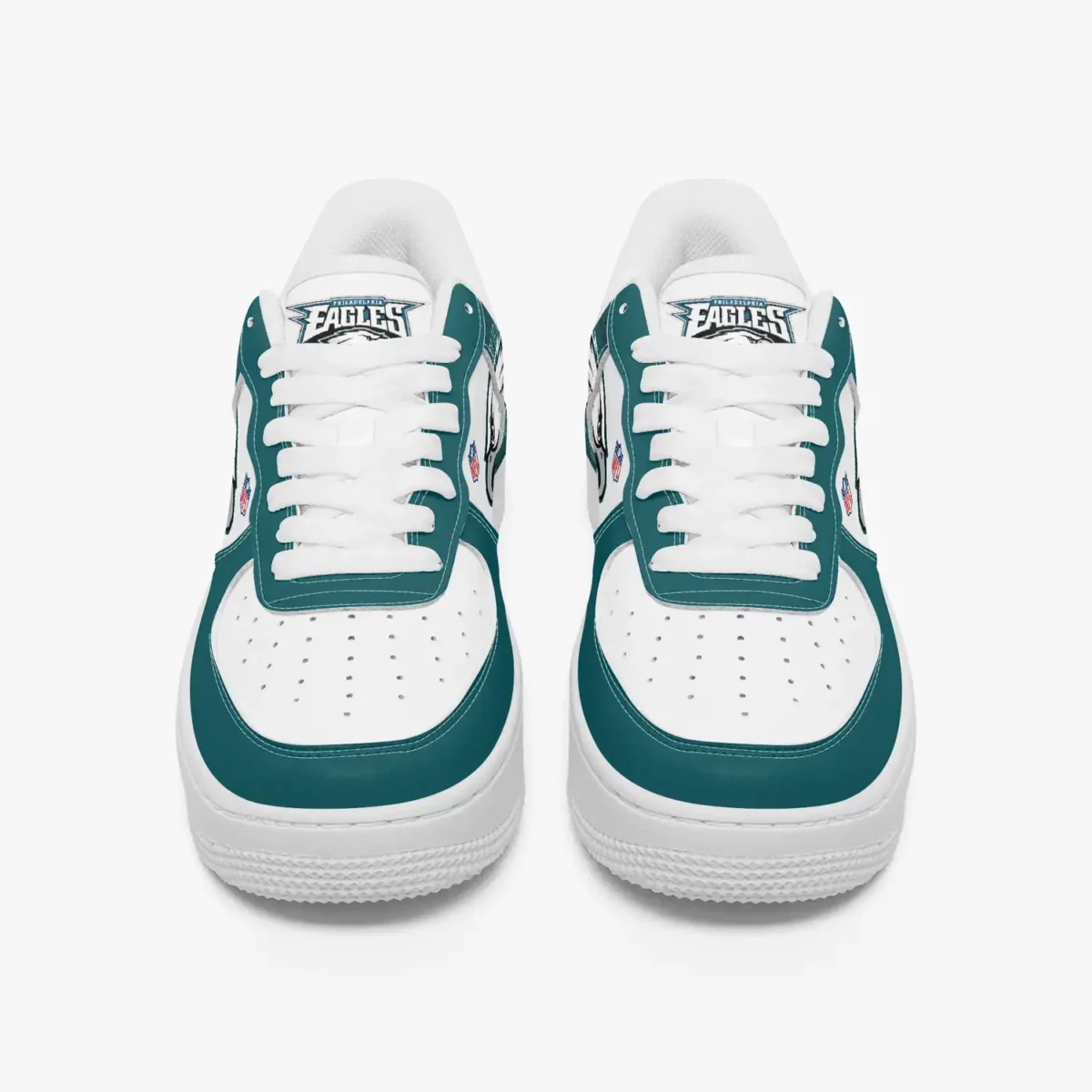 Custom Philadelphia Eagles AF1 Low-Top Leather Sneakers | NFL Football Inspired Graphic Shoes Cool Kiddo 16