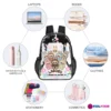 LABUBU "The Monsters" Transparent Backpack for School - 17" Clear Statement Piece