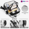 LABUBU "The Monsters" Transparent Backpack for School - 17" Clear Statement Piece