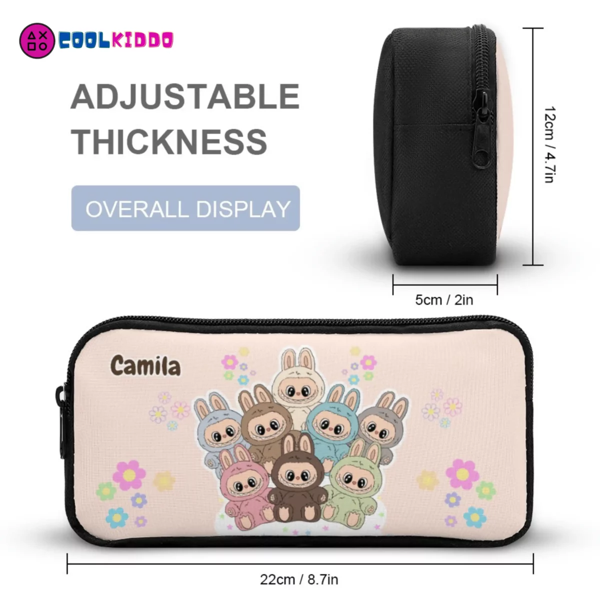 LABUBU "The Monsters" Collectible 3-Piece Set - Personalized Backpack, Lunch Bag & Pencil Case