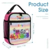 Number Blocks 3-Piece School Set – Backpack, Lunch Bag & Pencil Case (Pink)