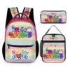 Number Blocks 3-Piece School Set – Backpack, Lunch Bag & Pencil Case (Pink) Cool Kiddo