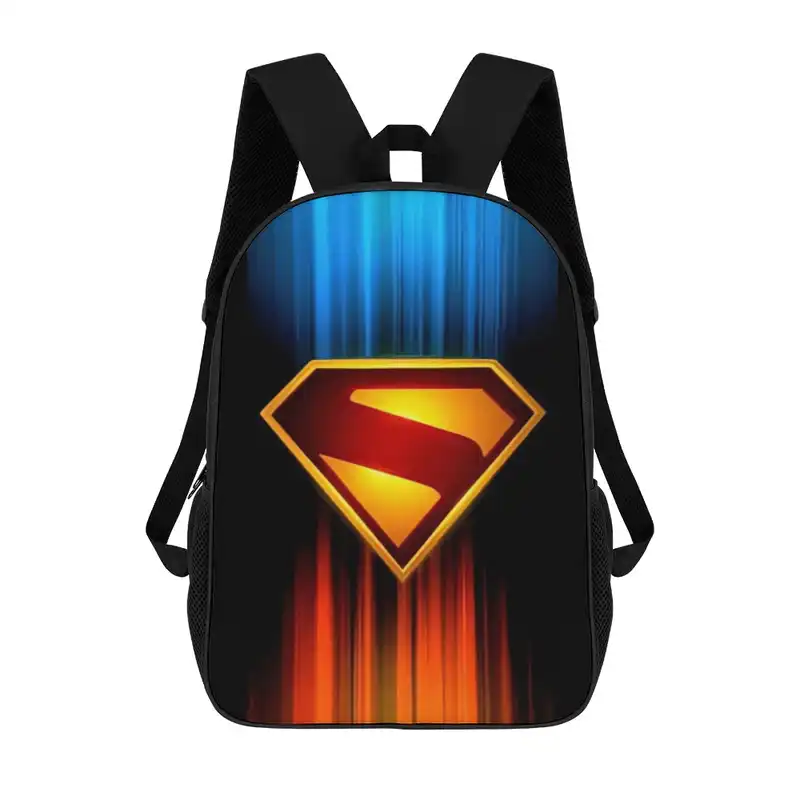 New Superman 2025 Movie New 17-inch Shoulder Backpack