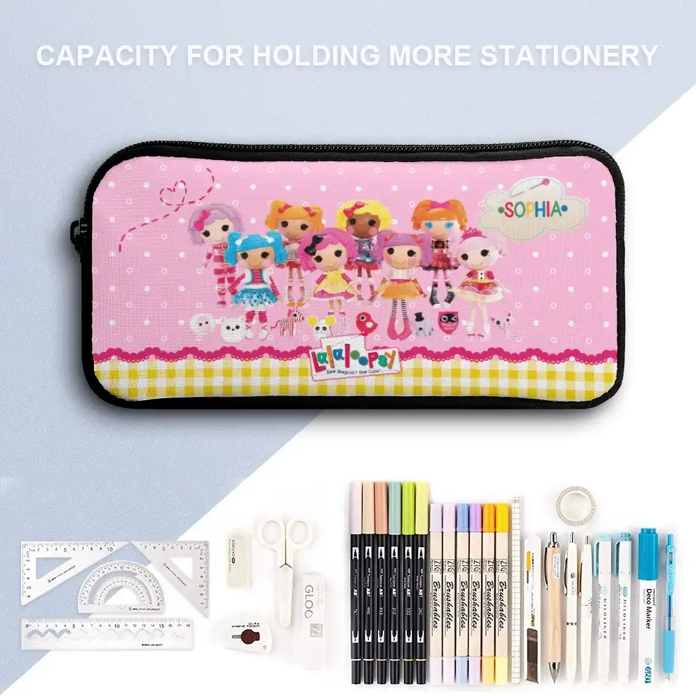 Lalaloopsy Dolls 3-Piece School Set – Backpack, Lunch Bag & Pencil Case