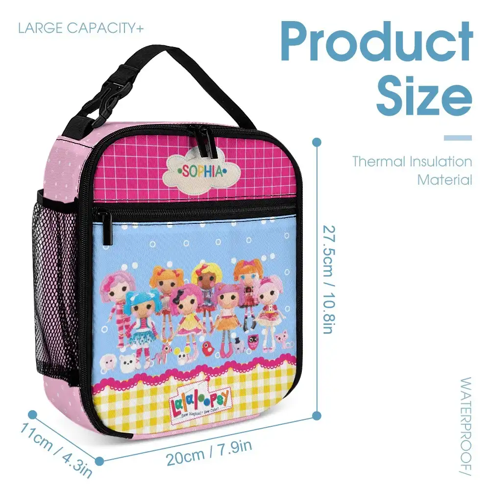Lalaloopsy Dolls 3-Piece School Set – Backpack, Lunch Bag & Pencil Case