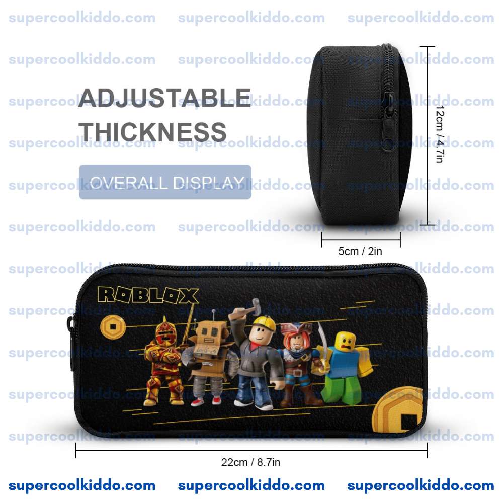 Custom Roblox 3-Piece Backpack Set – Personalized Kids School Bag, Lunch Box & Pencil Case