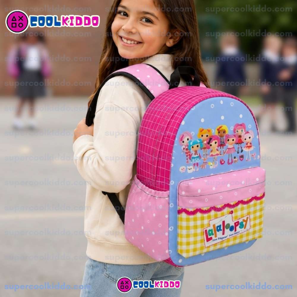 Personalized Lalaloopsy Kids Backpack, Custom Name Premium Oxford School Bag.