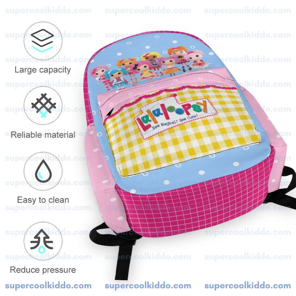 Personalized Lalaloopsy Kids Backpack - Custom Name Premium Oxford School Bag