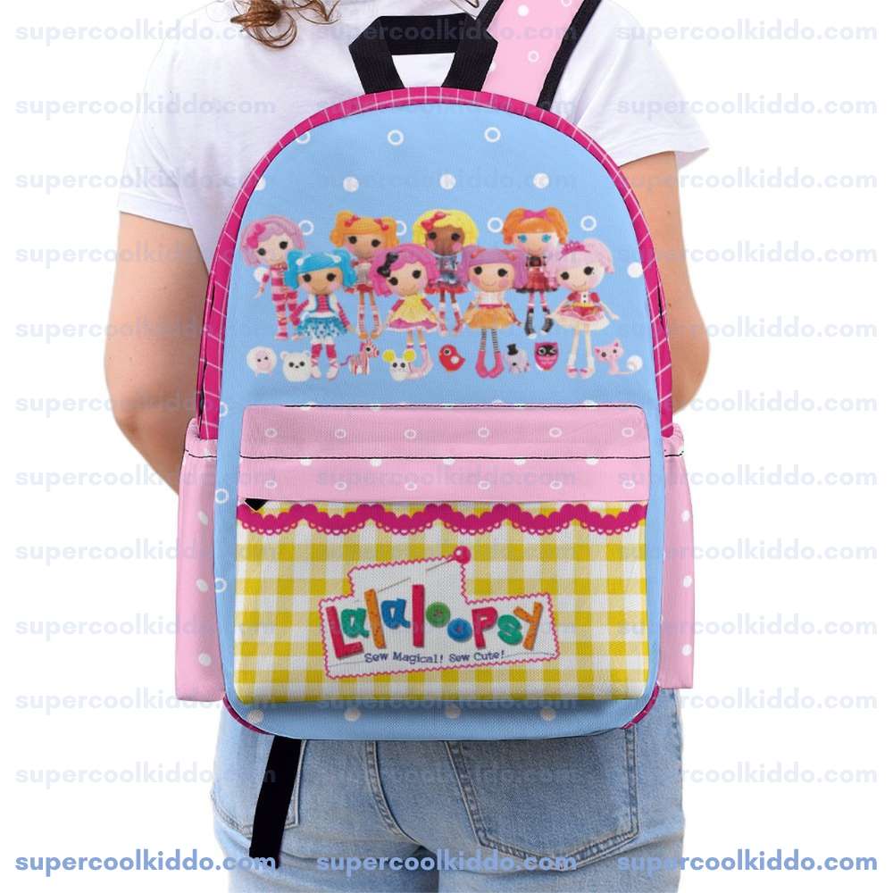 Personalized Lalaloopsy Kids Backpack - Custom Name Premium Oxford School Bag