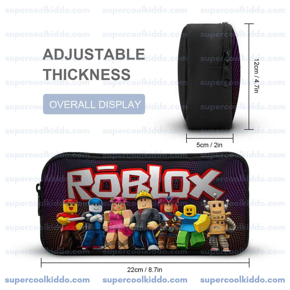 Personalized Roblox 3-Piece Backpack Set – Custom Name School Bag, Lunch Box & Pencil Case for Kids