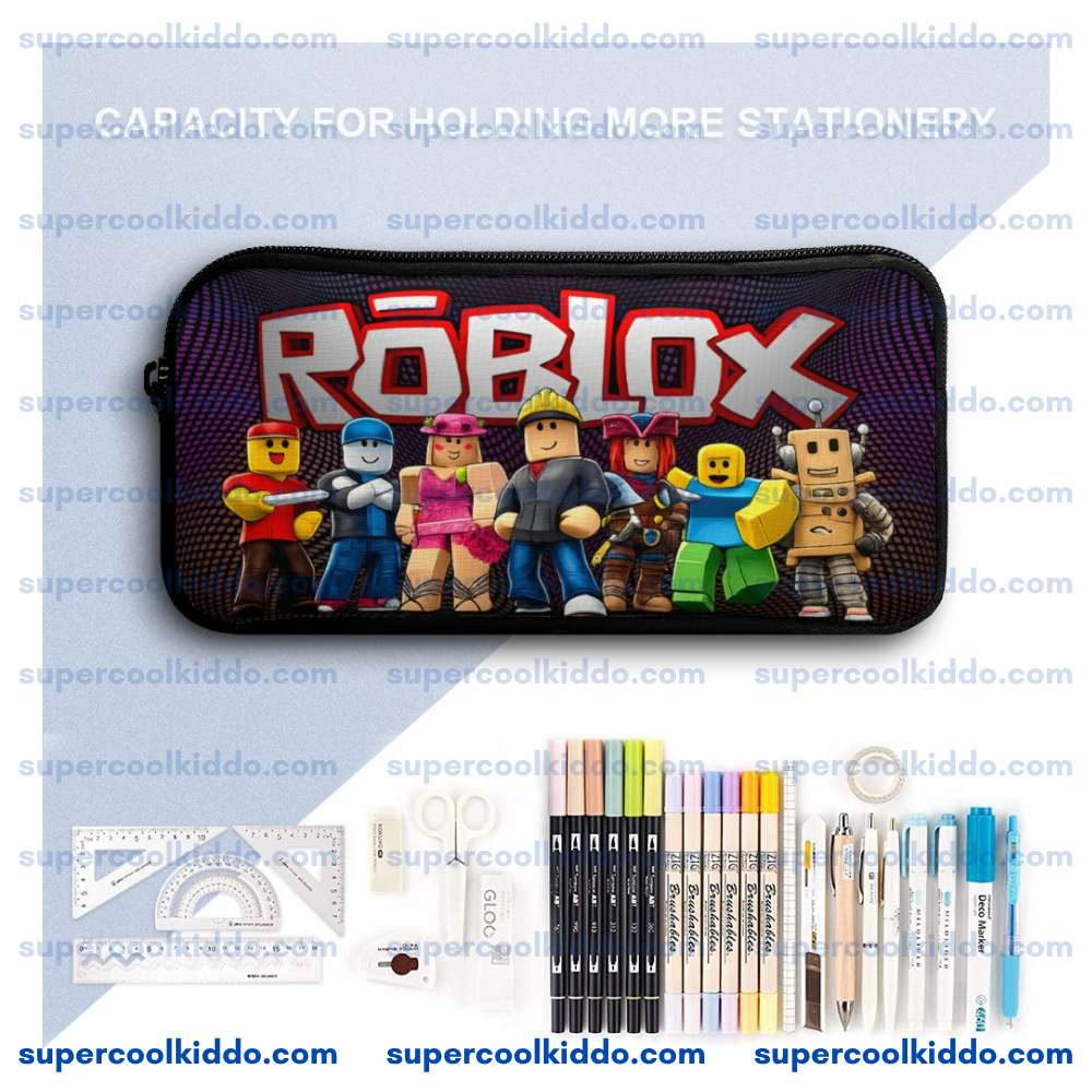 Personalized Roblox 3-Piece Backpack Set – Custom Name School Bag, Lunch Box & Pencil Case for Kids