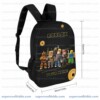 Personalized Roblox Gold Robux Backpack Custom Name Gaming School Bag 17 inch
