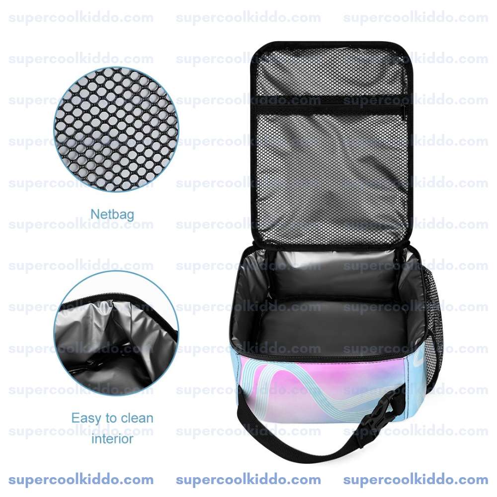 Personalized Roblox Pastel Rainbow 3-Piece Backpack Set – Custom Name School Bag, Lunch Box & Pencil Case