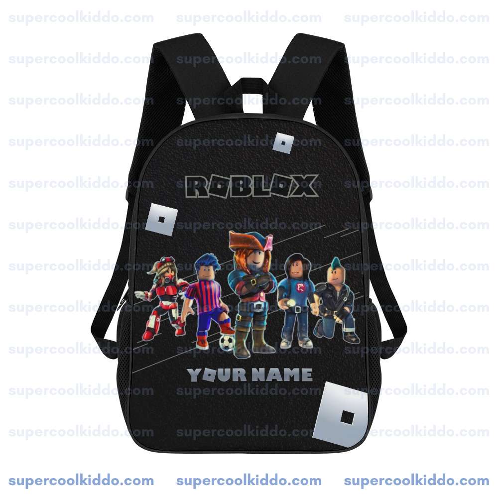 ROBLOX Personalized Roblox Backpack with Name Custom School Bag for Kids Boys Girls 17 inch
