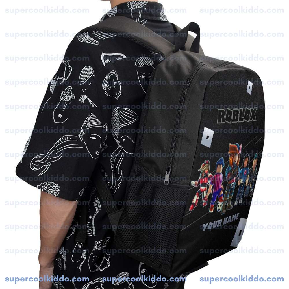 ROBLOX Personalized Roblox Backpack with Name Custom School Bag for Kids Boys Girls 17 inch