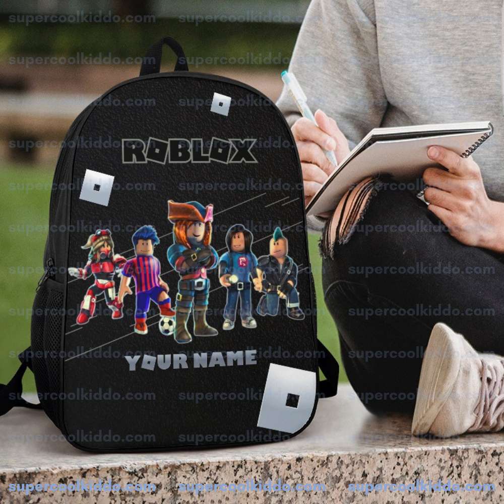 ROBLOX Personalized Roblox Backpack with Name Custom School Bag for Kids Boys Girls 17 inch