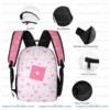 Personalized Roblox Girl Power 3-Piece Backpack Set – Custom Name School Bag, Lunch Box & Pencil Case