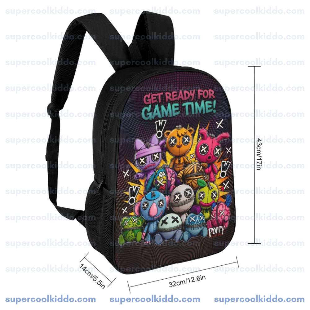 Get Ready For Game Time Backpack Wrongside Outimals Horror Gaming School Bag 17 inch