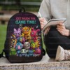 Get Ready For Game Time Backpack Wrongside Outimals Horror Gaming School Bag 17 inch