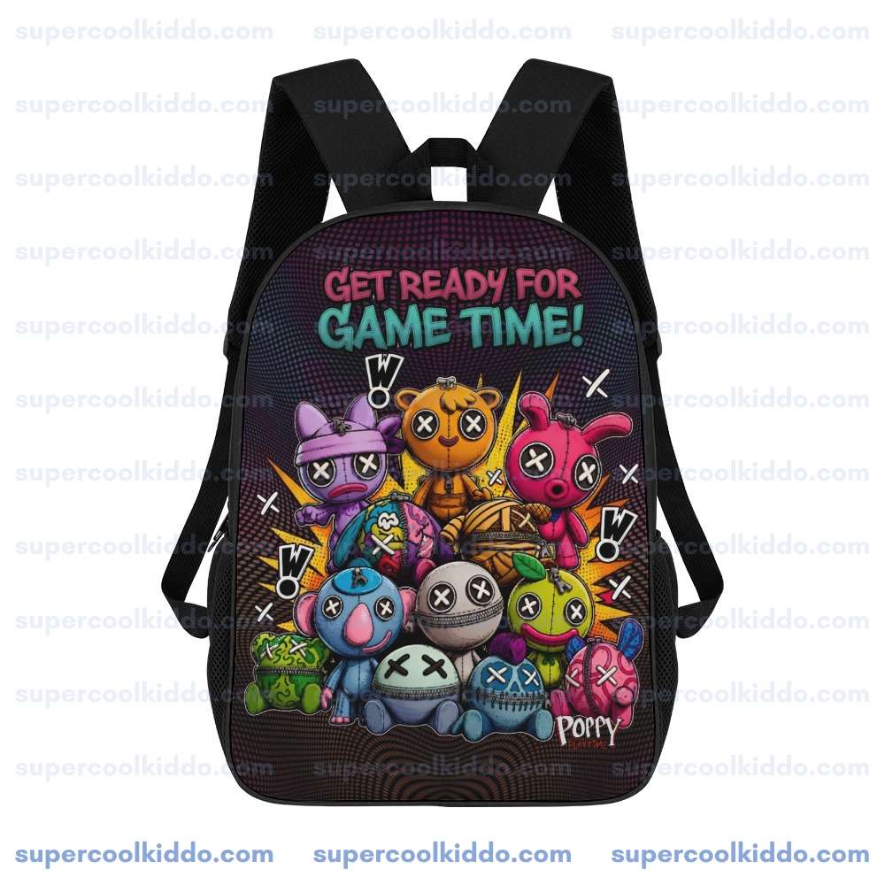 Get Ready For Game Time Backpack Wrongside Outimals Horror Gaming School Bag 17 inch