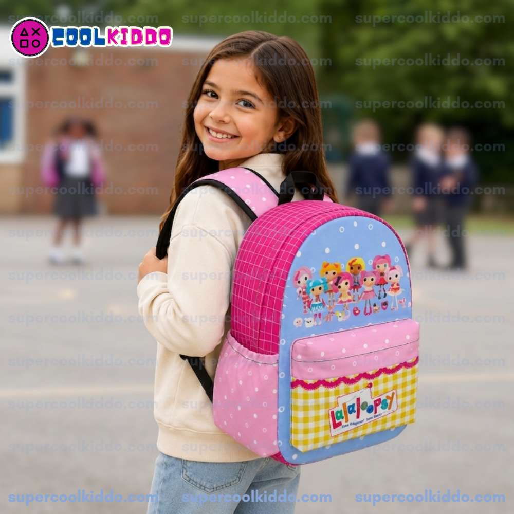 Personalized Lalaloopsy Kids Backpack, Custom Name Premium Oxford School Bag.