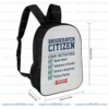 Brookhaven Citizen Meme Backpack, Funny Gamer School Bag with Civic Activities Checklist, 17 Inch Heavy Duty Gaming Bookbag