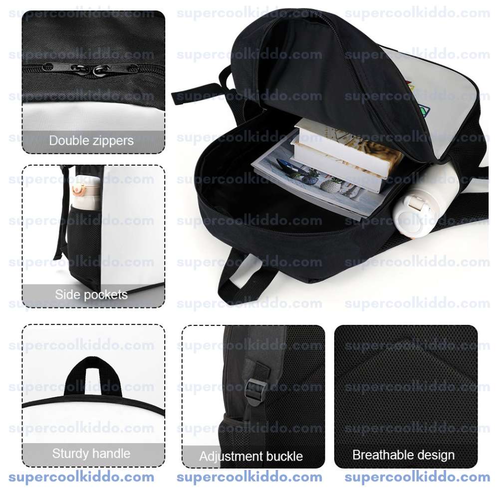 Brookhaven Citizen Meme Backpack, Funny Gamer School Bag with Civic Activities Checklist, 17 Inch Heavy Duty Gaming Bookbag
