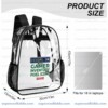 Brookhaven Roblox Transparent Backpack, Waterproof Clear Vinyl School Bag with Gamer Inventory Hotbar, Heavy Duty Kids RP Gaming Daypack