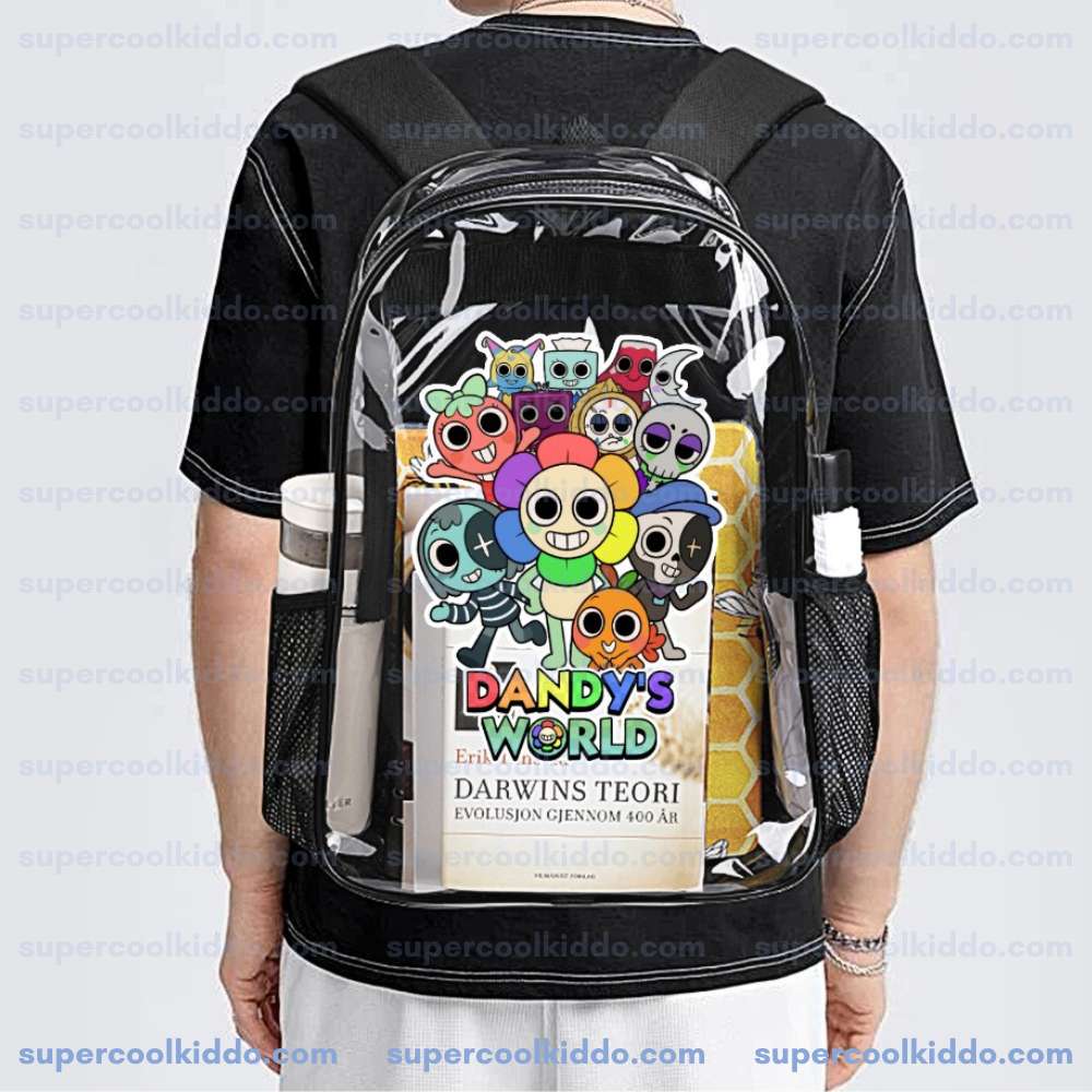 Custom Dandy’s World Roblox Clear Backpack – Personalized Name Cool Kiddo 16 Custom Dandy's World Roblox Clear Backpack – Personalized Name