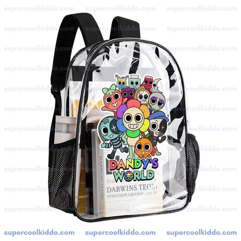 Custom Dandy’s World Roblox Clear Backpack – Personalized Name Cool Kiddo 14 Custom Dandy's World Roblox Clear Backpack – Personalized Name