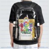 Personalized Dandys World Clear Backpack, Custom Name Roblox Toons Characters Transparent School Bag, Durable PVC Heavy Duty Bookbag for Kids