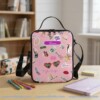 Custom Name Swiftie Lunch Bag Personalised Taylor Fans Crossbody Insulated Lunch Box Girls School Kids Food Tote Cooler Bag 1200D Nylon